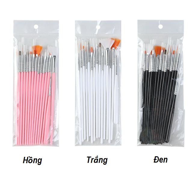 Set Cọ 15 cây trang trí móng tiện lợi