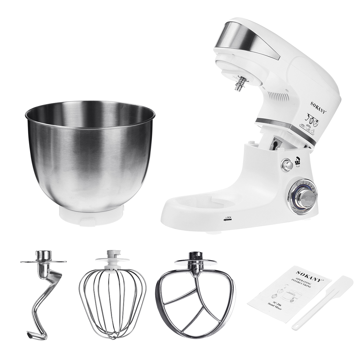 Máy Đánh Trứng ,Nhào Bột  Sokany 4L