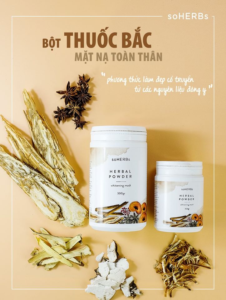 [HCM]BỘT THẢO DƯỢC TẮM TRẮNG SOHERBS