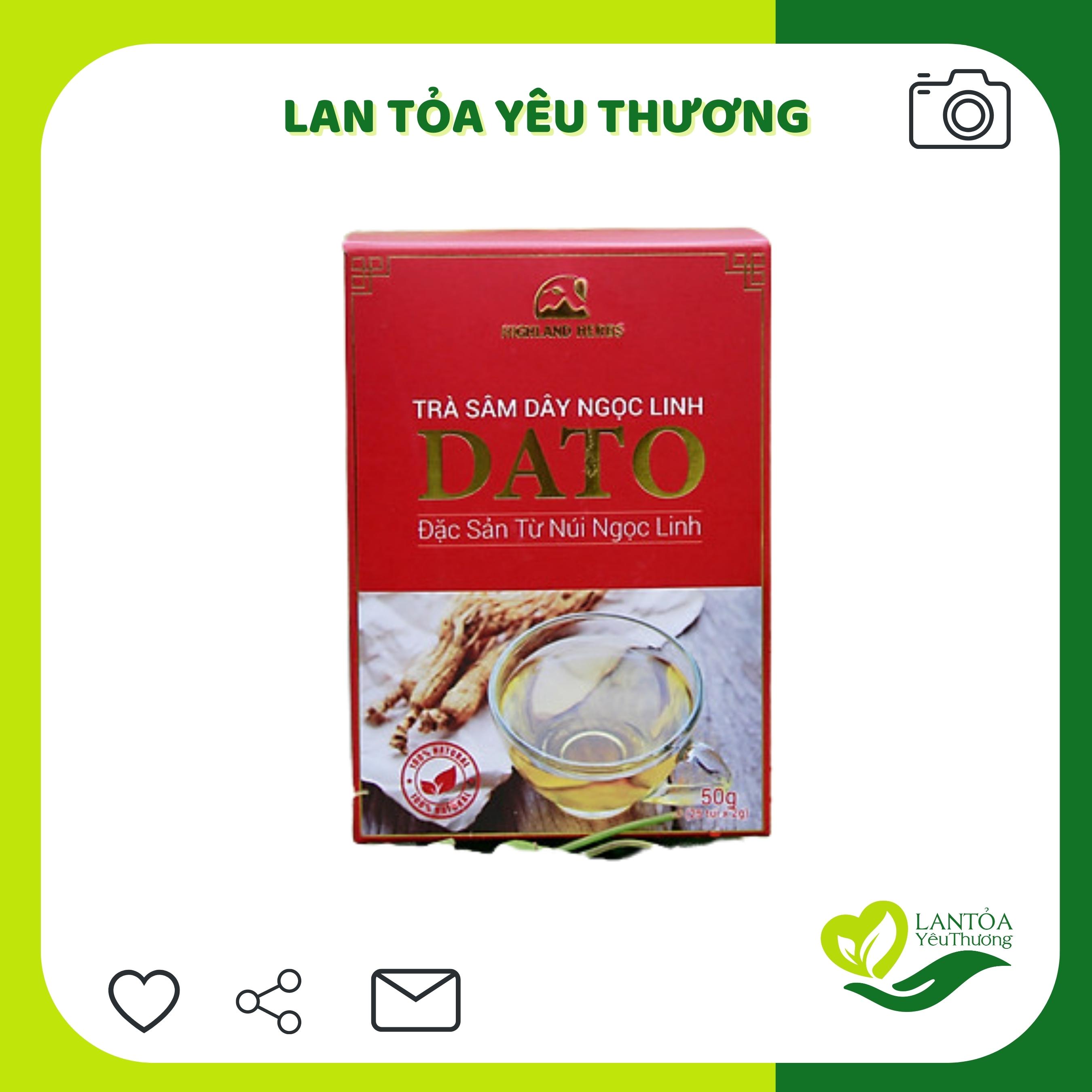 Trà sâm dây Ngọc Linh túi lọc thơm ngon 50g