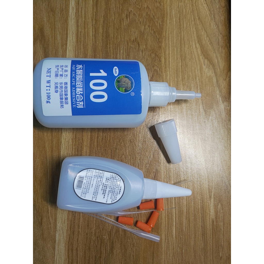 Drill glue, rock girl aquarium tank decoration set, DIY