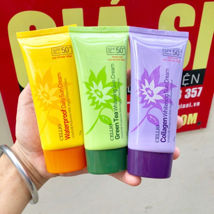 KEM CHỐNG NẮNG DƯỠNG DA CELLIO SPF 50PA+