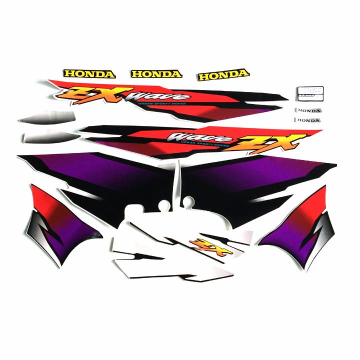 Bộ tem xe Wave ZX màu tím