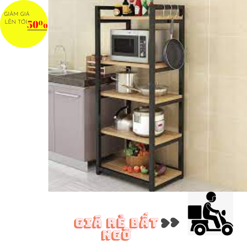 KỆ LÒ VI SÓNG 4 TẦNG KHUNG SẮT