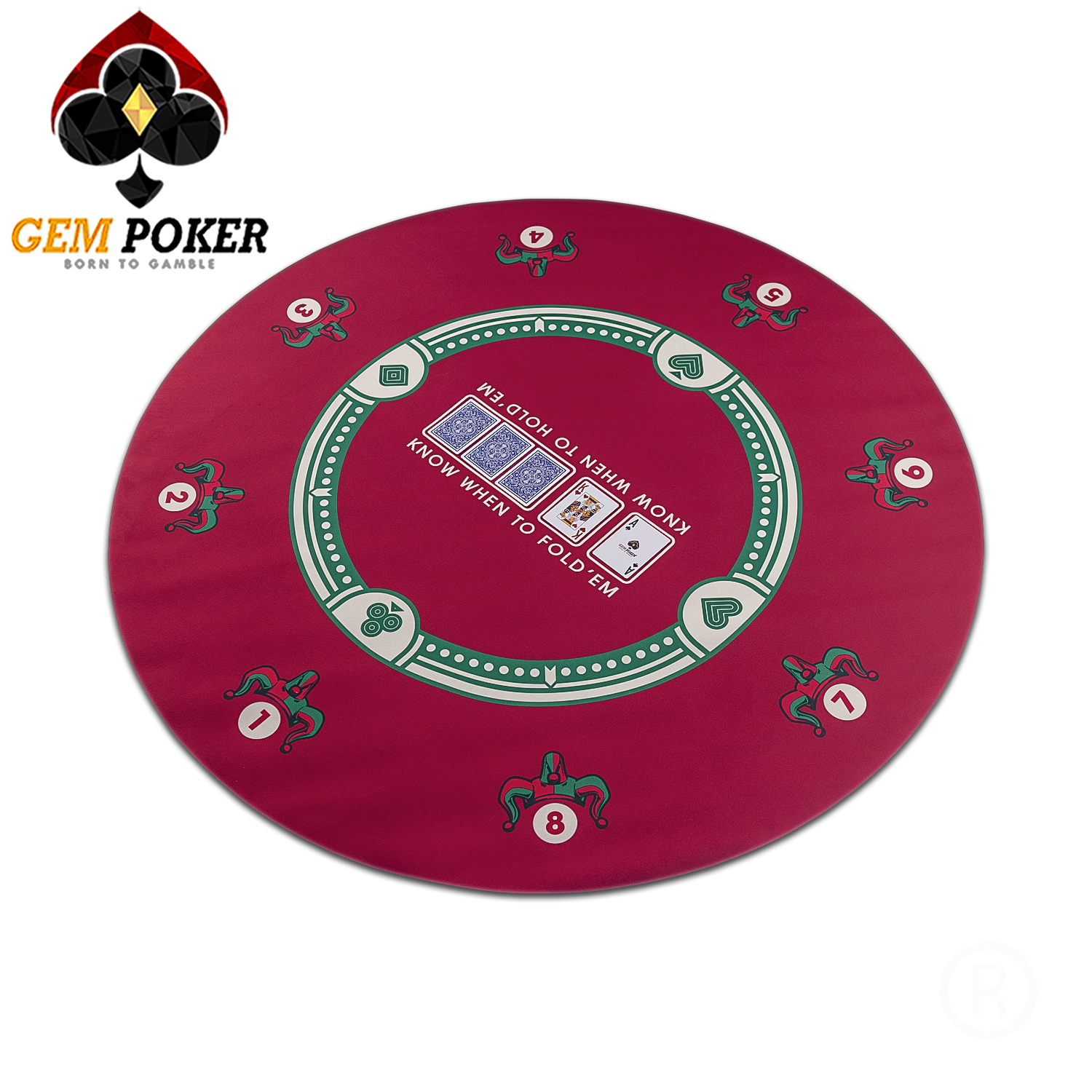 THẢM TRÒN POKER TEXAS GEM JOKER CAO CẤP