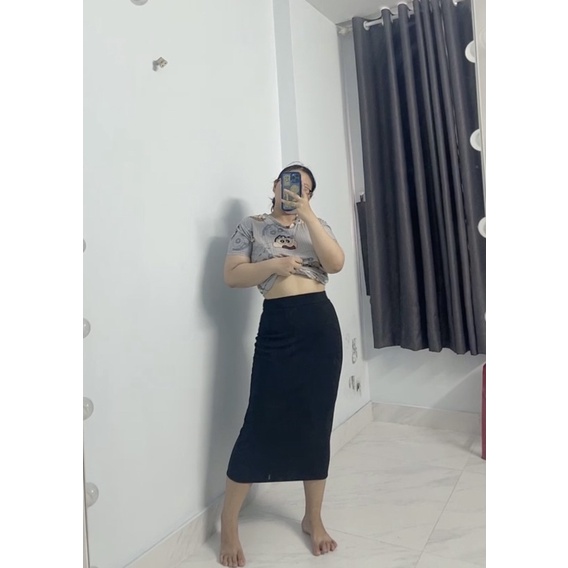 [ SIZE LỚN BIGSIZE 55Kg-100Kg ] CHÂN VÁY THUN DÁNG DÀI