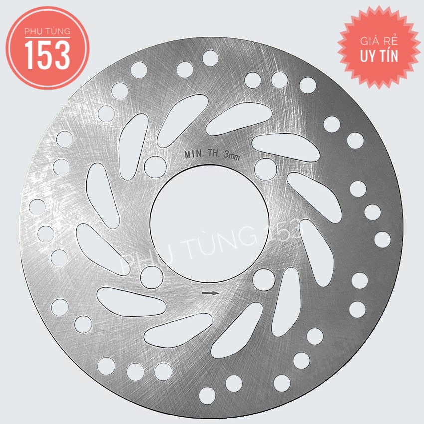 Đĩa Click 110 / Vision / Lead 125  kiểu Zin - Đĩa thắng xe máy - PHỤ TÙNG 153