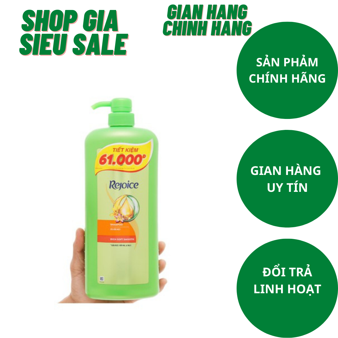 Dầu gội Rejoice siêu mềm mượt 1,2KG