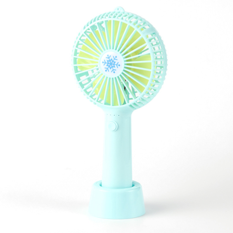 Quạt mini cầm tay 3 tốc độ siêu mát có pin và cáp sạc [ Giao màu ngẫu nhiên]
