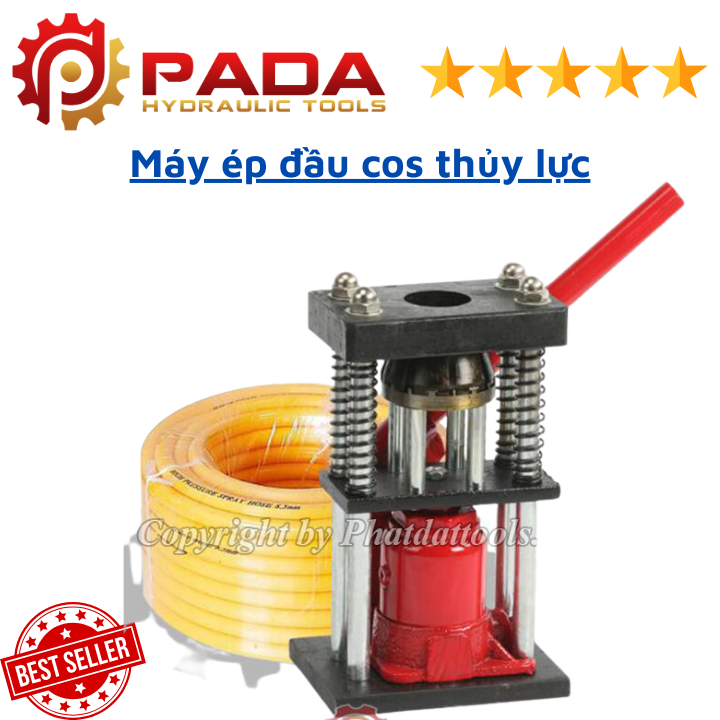 Máy ép đầu cos thủy lực ống dây cao áp 3 tấn-Ép đầu dây rửa xe,dây hơi,ống nước