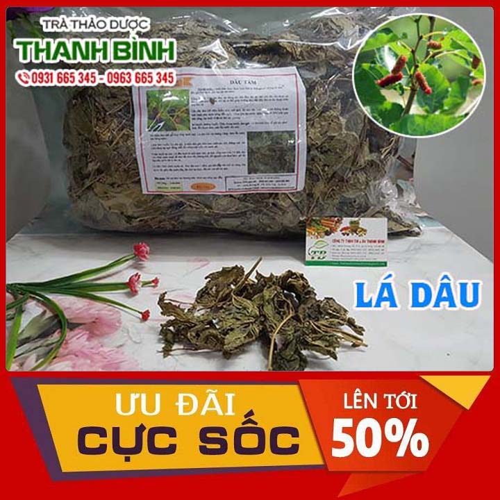 Lá dâu tằm khô 500g - hàng công ty thảo dược thanh bình