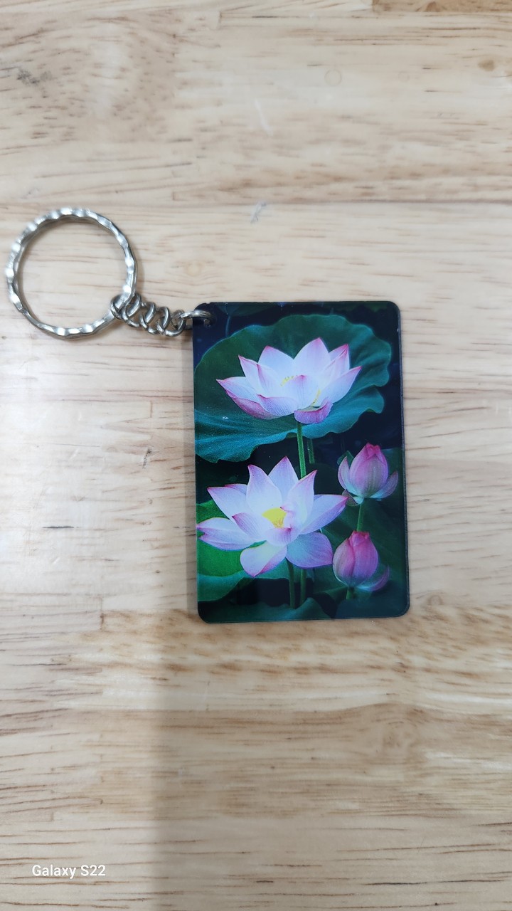 MÓC KHÓA HOA SEN/ CỎ 4 LÁ MEKA CAO CẤP
