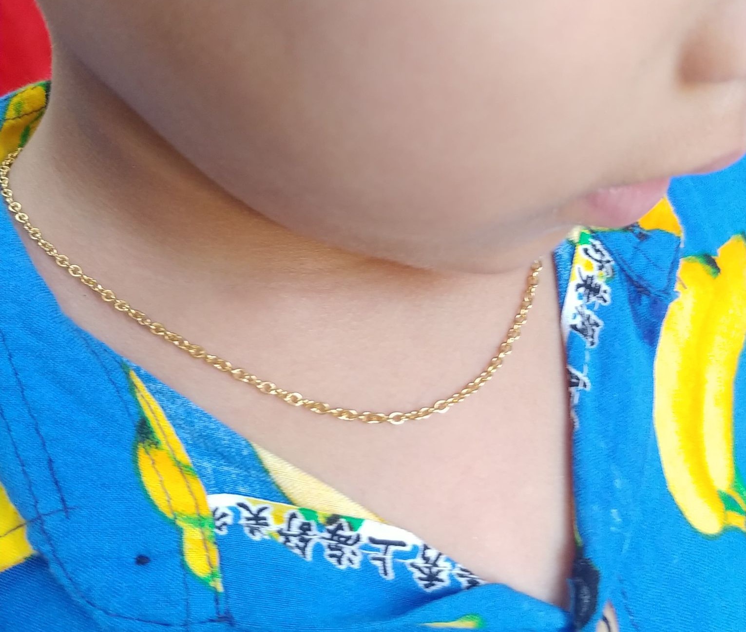 (An toàn cho bé) Dây Chuyền Xích Nhỏ Đơn Giản Loại Thường - Dùng lâu dài tắm rửa thoải mái