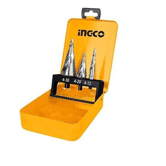 4-32mm bộ 3 mũi khoan chóp nón ingco aksds0302