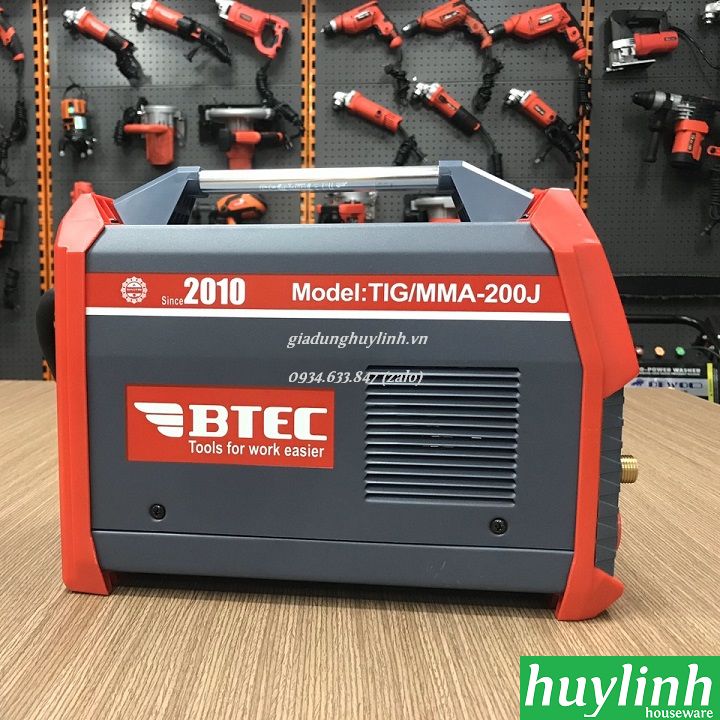 [HCM][Trả góp 0%] Máy hàn điện tử Btec TIG MMA 200J