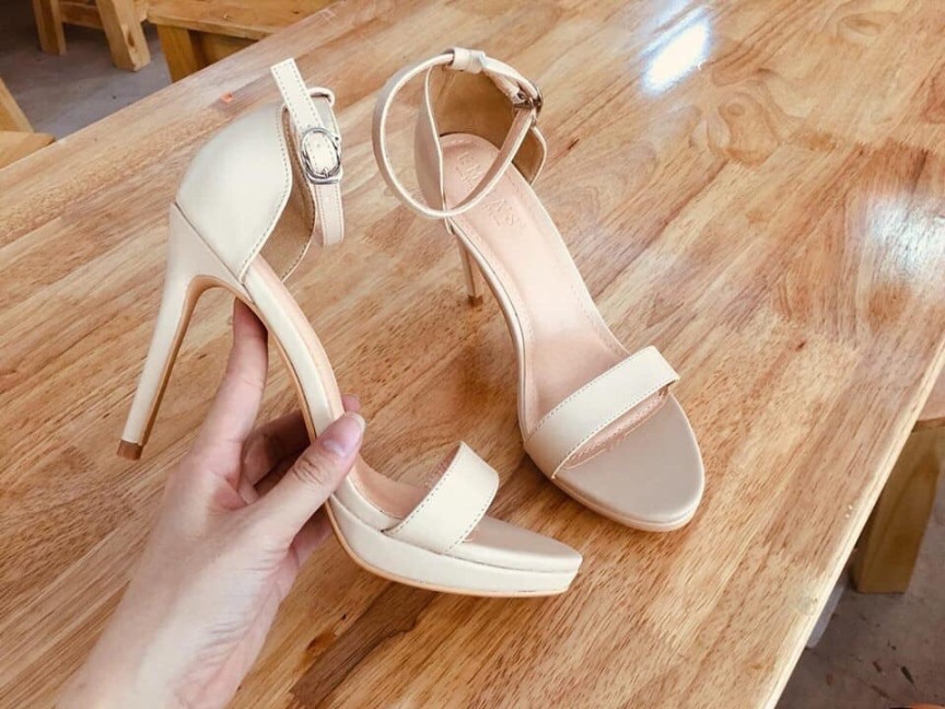 Giày xăng đan cao gót 11p có đúp da mờ hàng xuất chất lượng tốt Thời trang cao cấp Depvashock giá rẻ