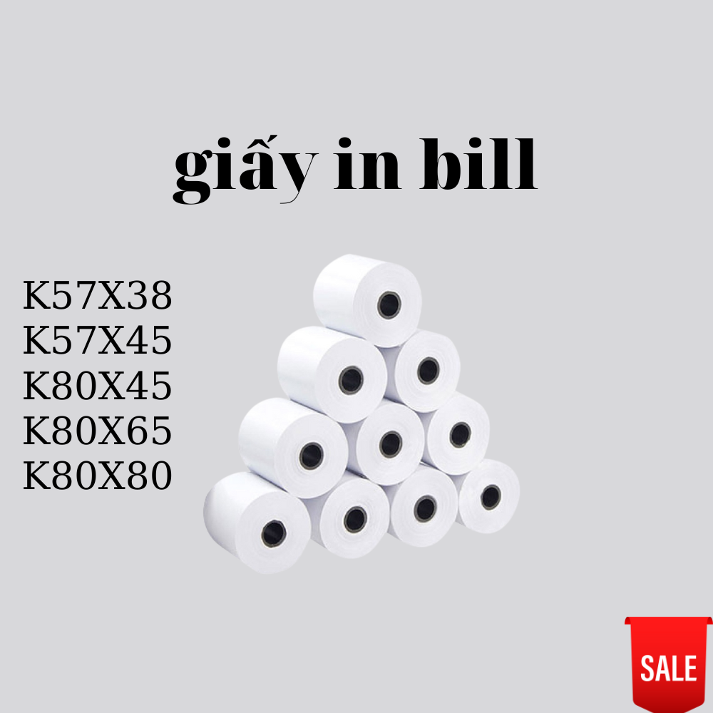 giấy in bill in hoá đơn k57x38 ( 5 cuộn )