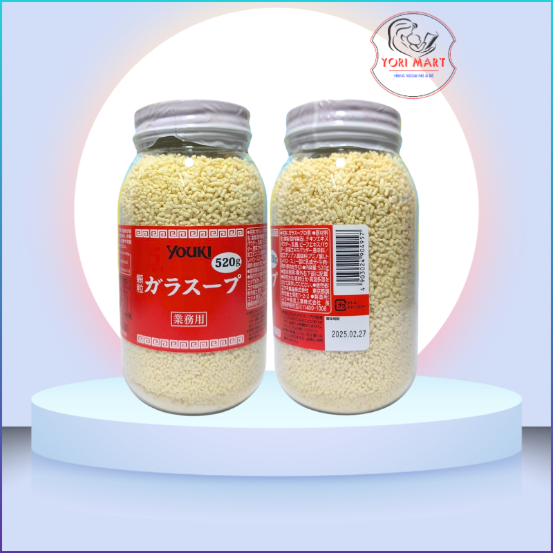 (Mẫu mới - 520g) Hạt Nêm Youki 520g- Nhật Bản