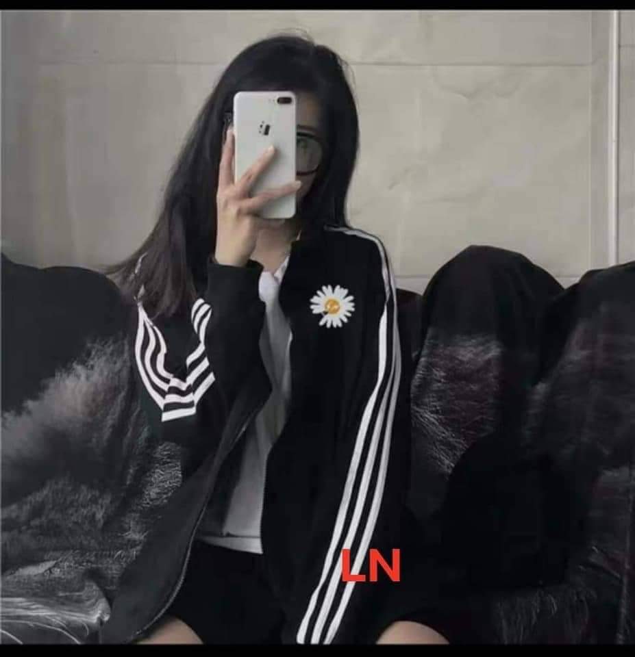 Áo khoác 3 rót hoa cúc Chất nỉ cotton,ln