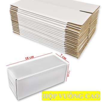 bộ 10 cái hộp giấy carton vuông cao (18 x 7.5 x 7cm)