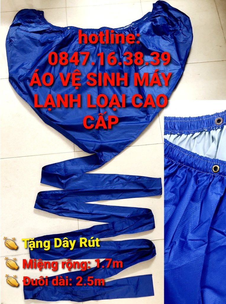 Bạt che nước vệ sinh máy lạnh túi vệ sinh máy lạnh treo tường