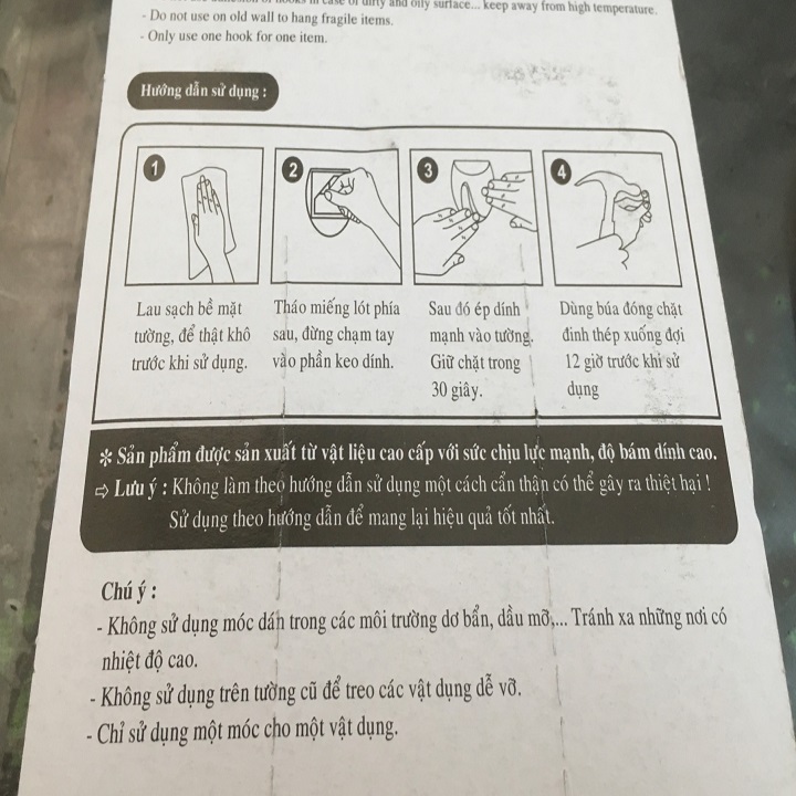1 VỈ 5, MÓC DÁN NHỎ TIỆN ÍCH CHO GIA ĐÌNH , CHỌN PHÂN LOẠI CÓ ĐINH VÀ KHÔNG ĐINH. TH665.348