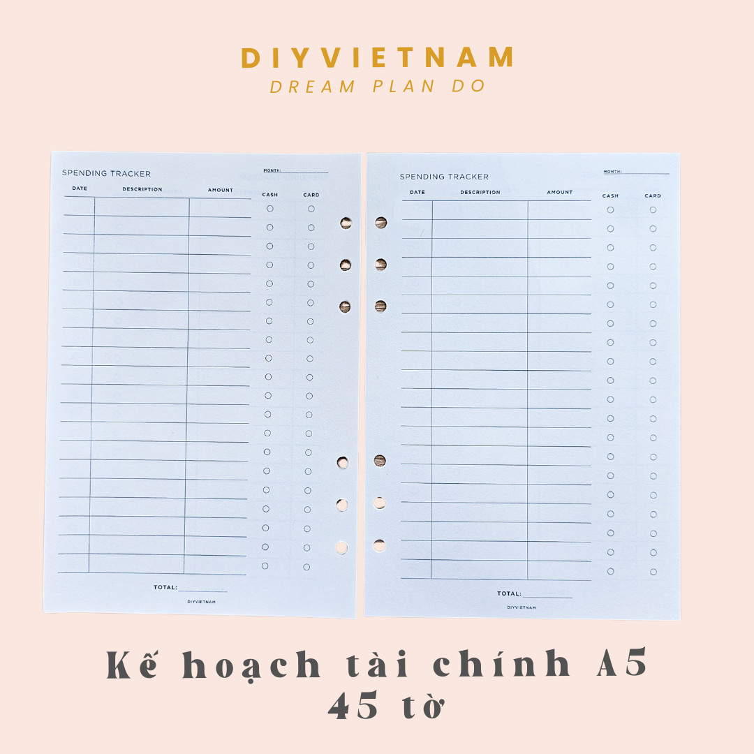 [HCM]GIẤY A5 REFILL CHO PLANNER
