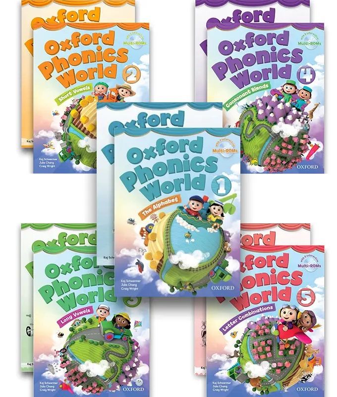 Sách - Oxford Phonics World 1, 2, 3, 4, 5 Students Book And Work book