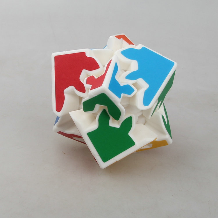 [X-cube Khối Rubik Bánh Răng Bậc Hai Giấy Dán Mờ ]2x2 3D Gear Cube Bánh Răng Rubik