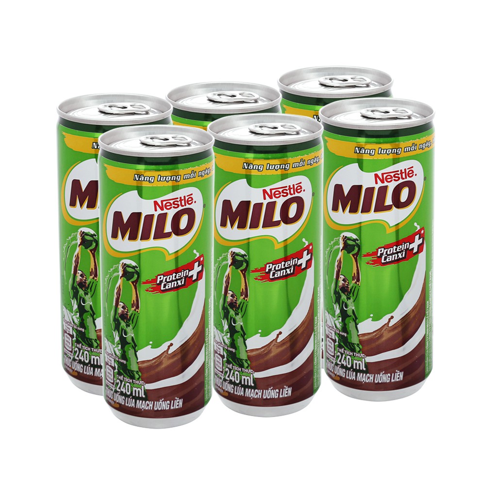 lốc 6 lon sữa milo ( 6 x 240ml )