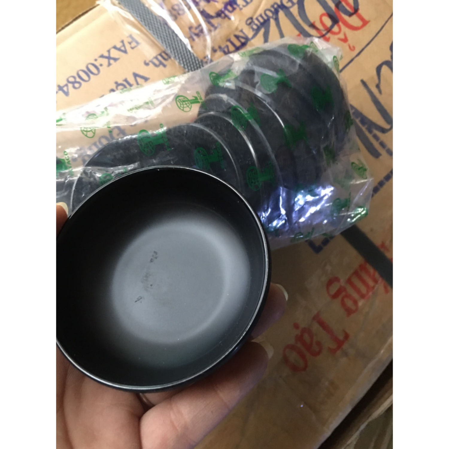 Chén chấm melamine Fataco nhám đen các loại nhiều kiểu