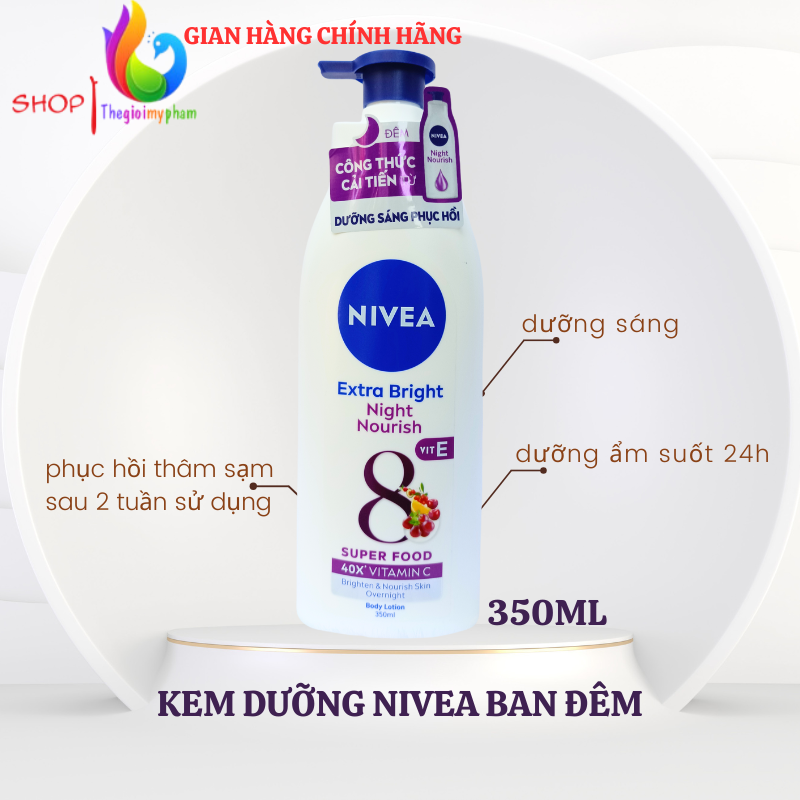 Sữa Dưỡng Thể Sáng Da Nivea 350ml