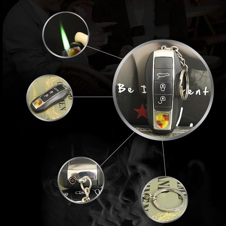 Bật lửa gas móc khóa hình Remote xe Porsche TH165 Gia Phú