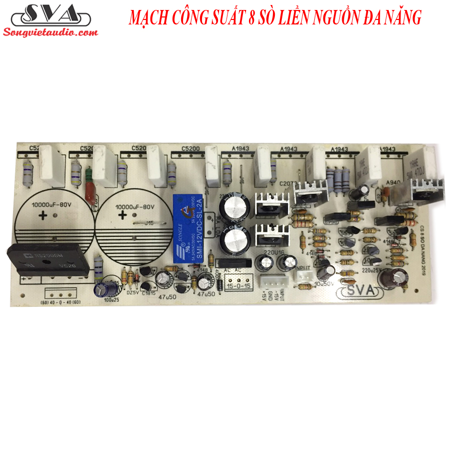 MẠCH CÔNG SUẤT 8 SÒ LIỀN NGUỒN ĐA NĂNG (1 KÊNH) - 1 MẠCH
