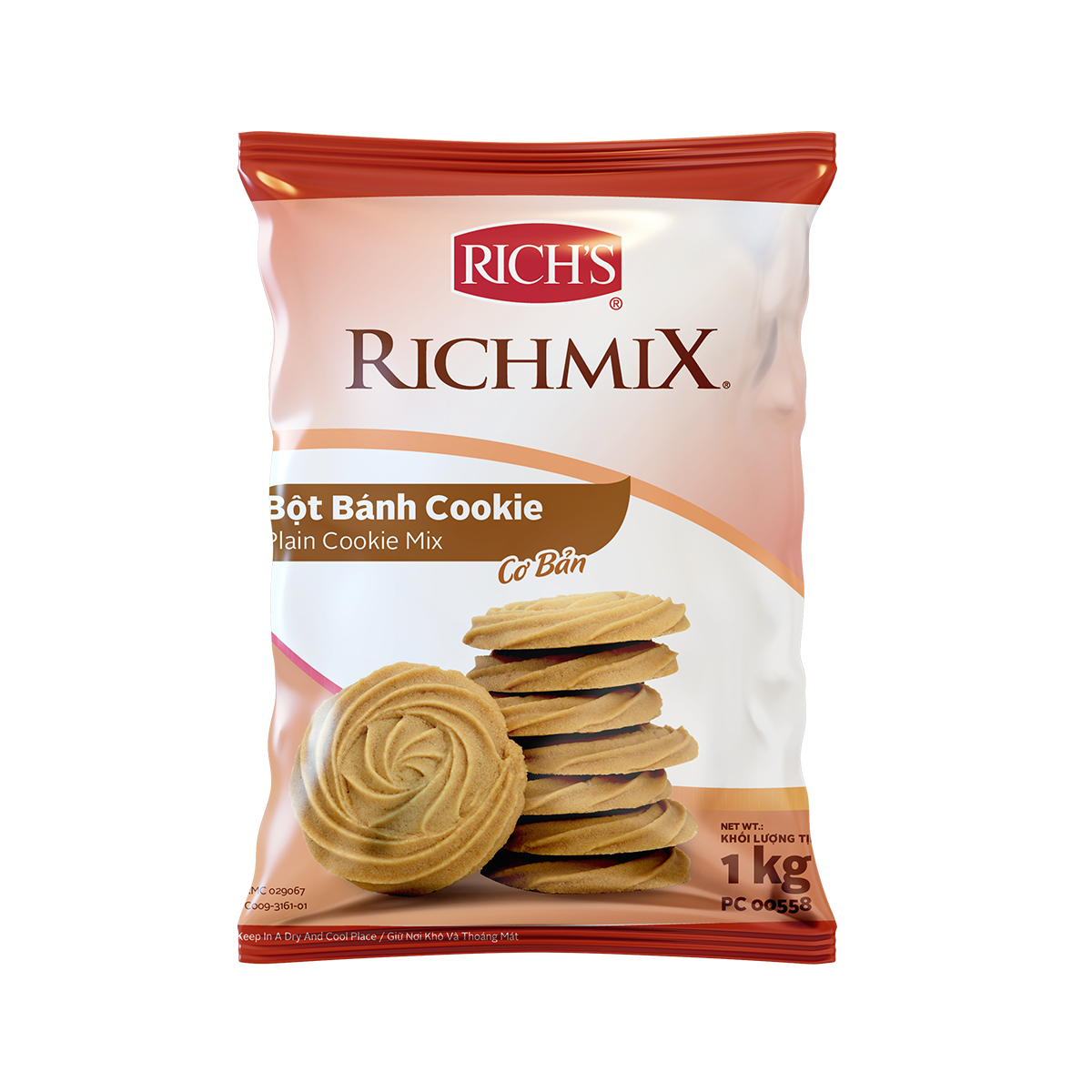 Bột Bánh Cookie Vị Cơ Bản Túi 1Kg [22993]
