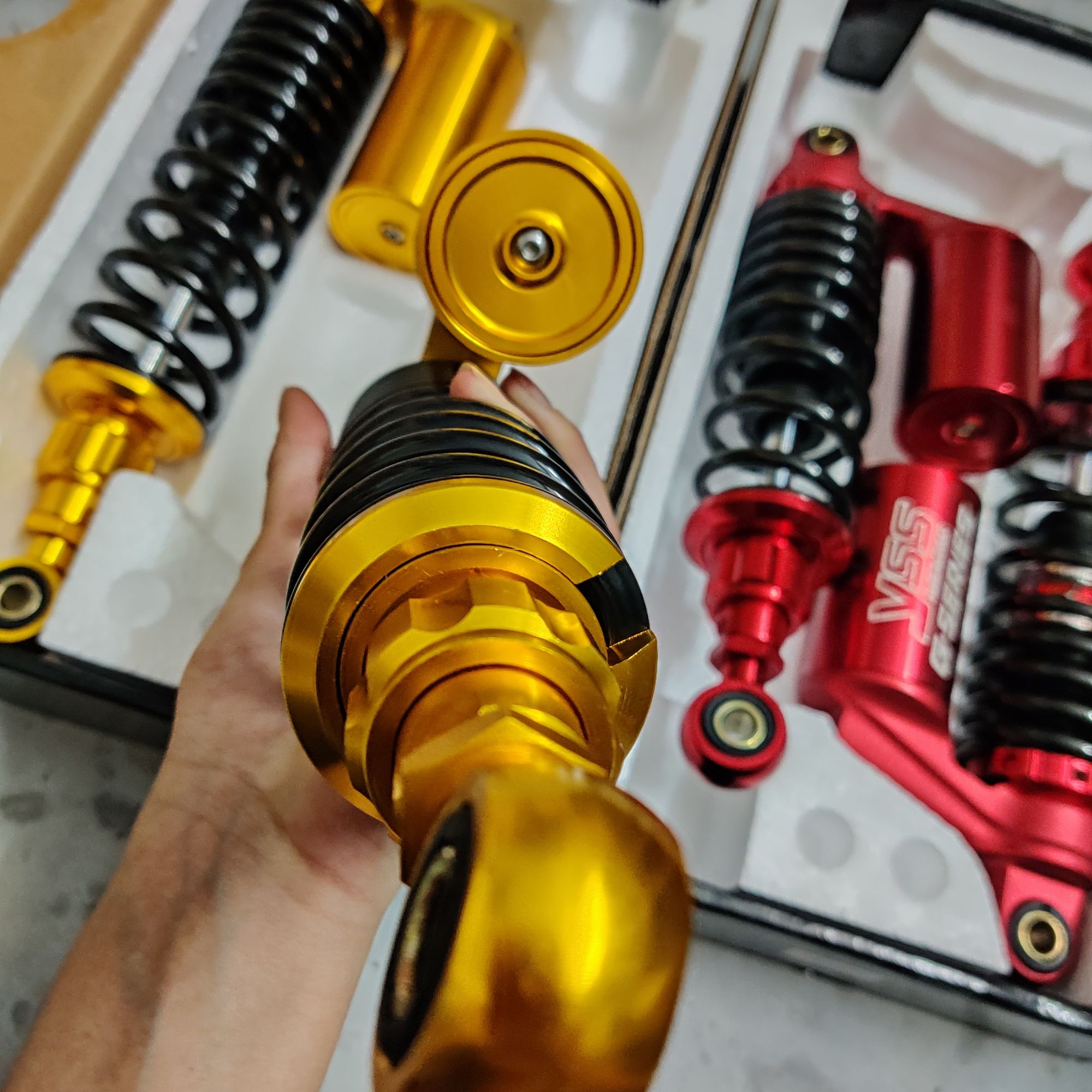 Phuộc Yss G series bình Màu lắp Dr Wave RS CUP AXELO BLADE WIN Charly Future