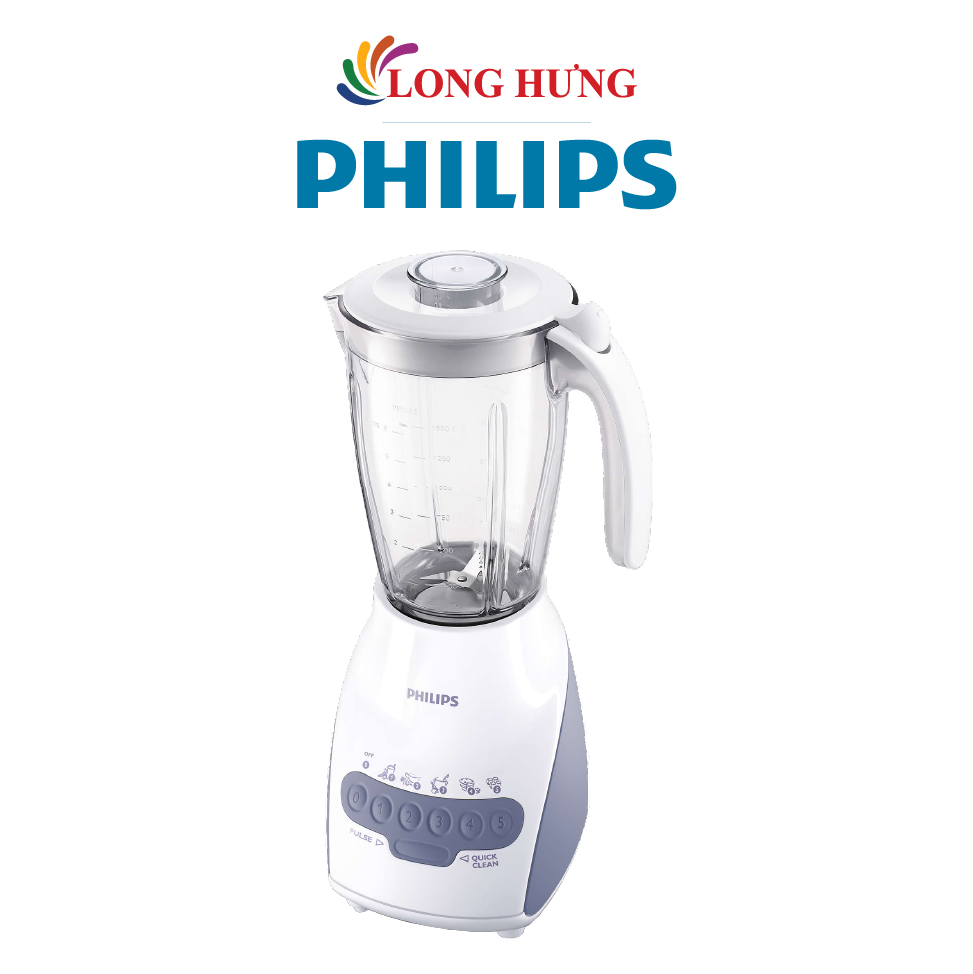 BÁO GIÁ MÁY XAY SINH TỐ PHILIPS HR2118 - HÀNG NHẬP KHẨU | Shopee Lazada Sendo Tiki mới nhất 8 Máy xay sinh tố Philips HR2118/01 - Hàng chính hãng - Dung tích 1.5L, công suất 600W, kèm cối xay thịt, lưỡi dao bằng thép không gỉ, 5 tốc độ xay tiện lợi
