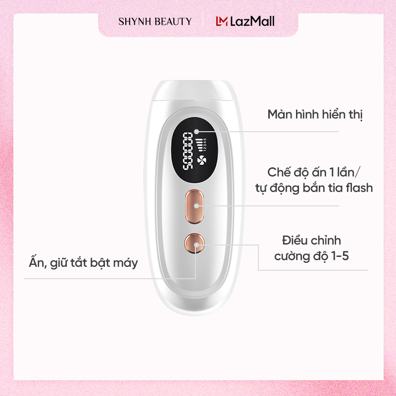 [QUÀ TẶNG, KHÔNG BÁN] Máy triệt lông cầm tay Shynh Beauty