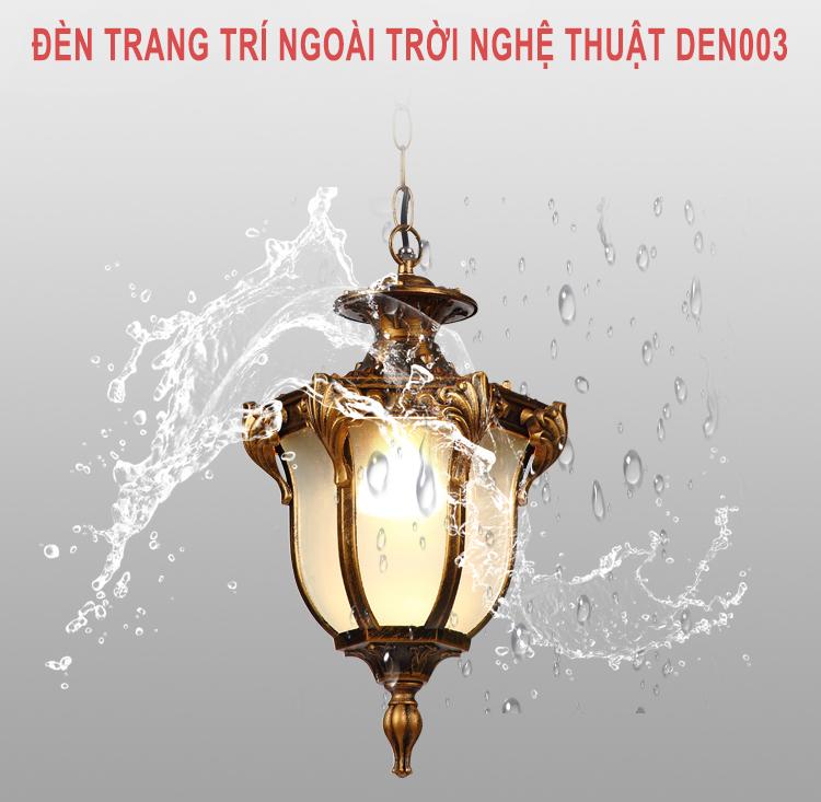 Đèn ngoài trời trang trí nghệ thuật DEN003 – Phong cách cổ điển sang trọng