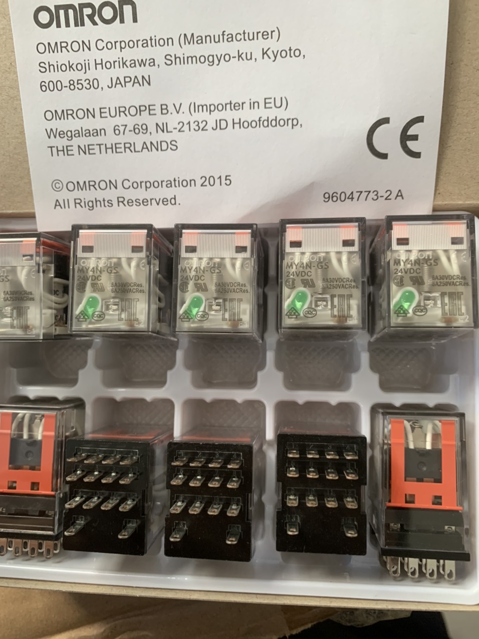 Rơ le trung gian Omron MY4N-GS 14 chân 24VDC
