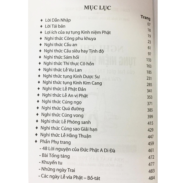 Nghi Thức Tụng Niệm Hằng Ngày