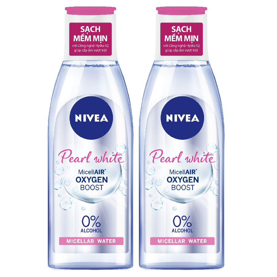 Bộ Đôi Nước Tẩy Trang Nivea Peal White Sáng Da  (125ml*2)