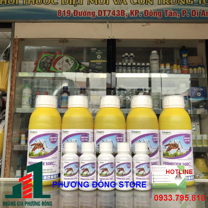 Thuốc diệt muỗi và côn trùng Permecide 50EC - Chai 1 lít