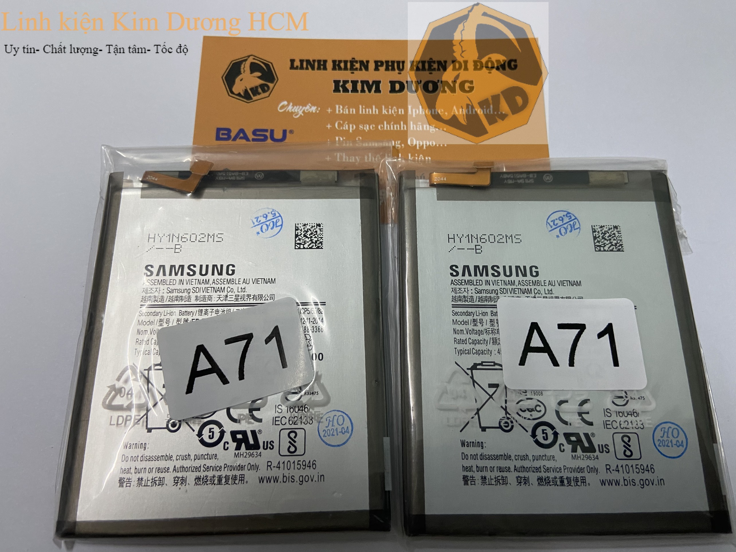 [HCM]Pin Samsung Galaxy A71 ( Mã pin : EB-BA715ABY - 4500mAh)