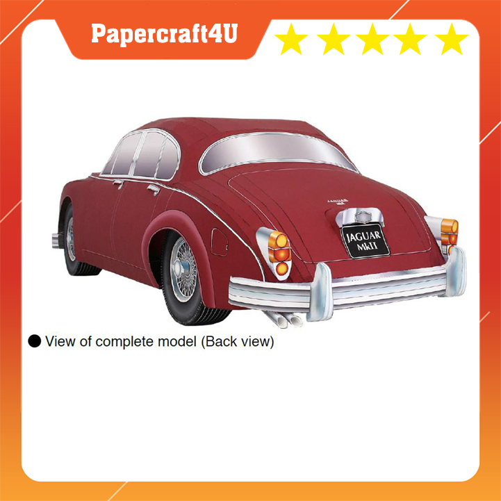 Mô hình giấy 3D Xe JAGUAR Mk2 SALOON