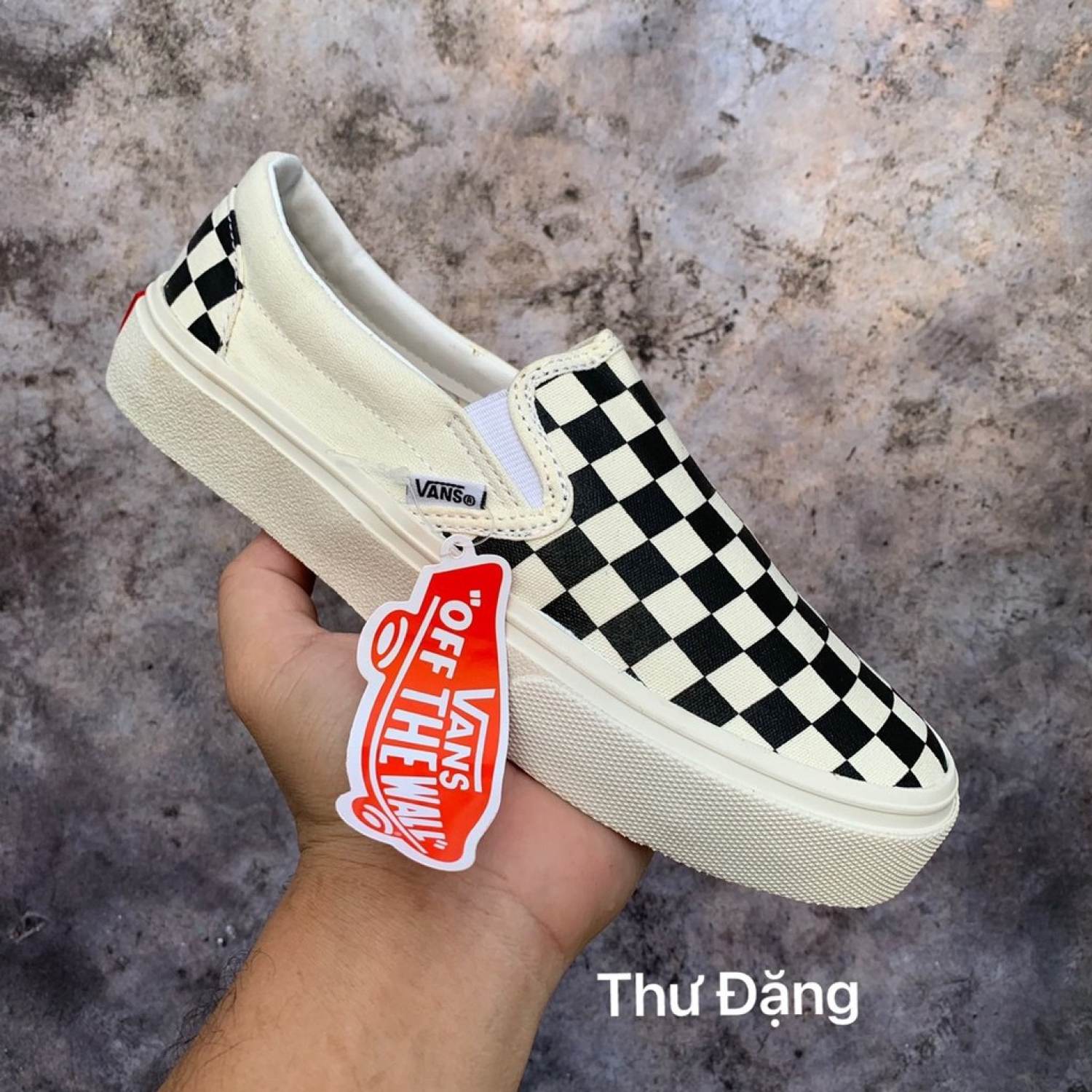 Giày thể thao van caro, giày van classic nam nữ full box