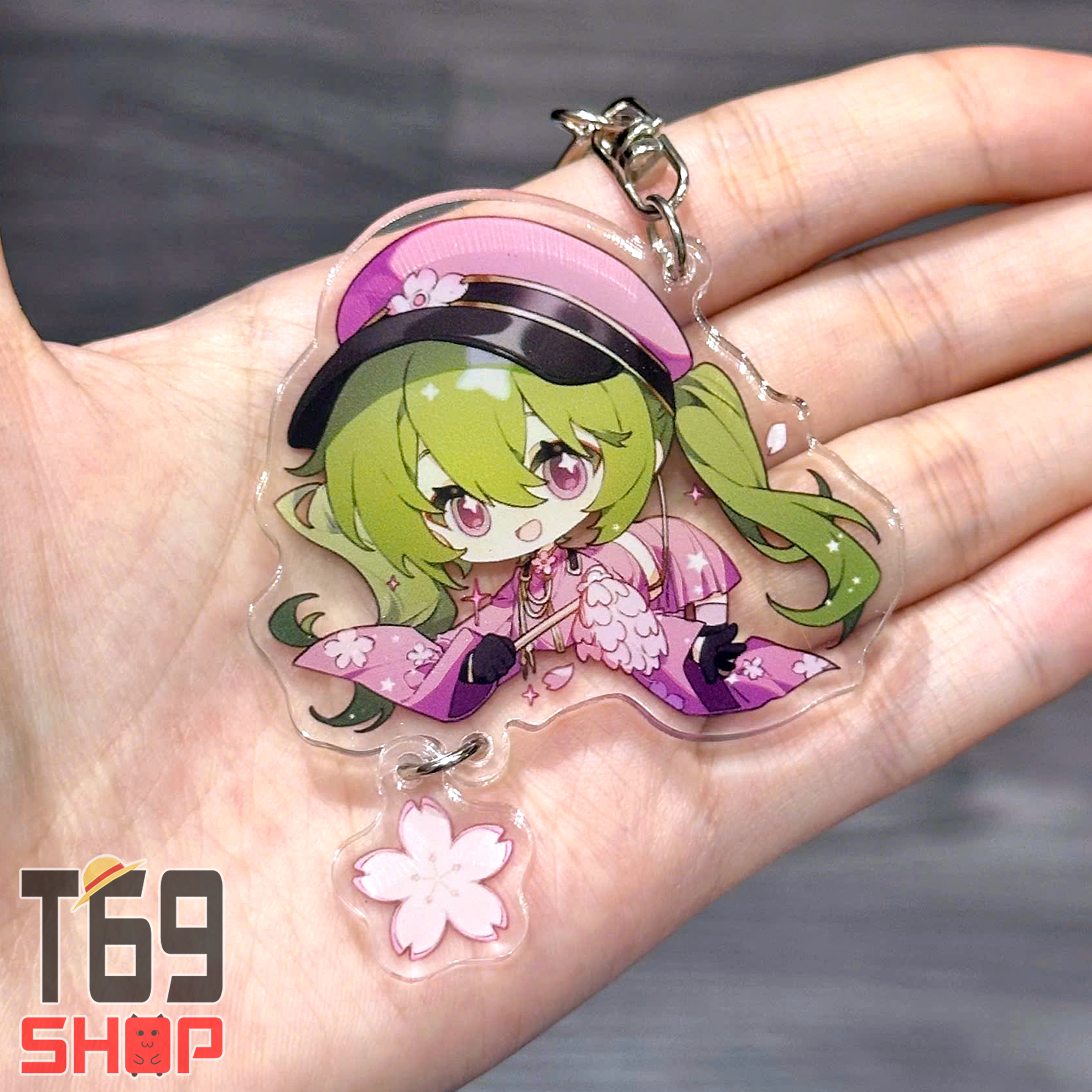 [8 mẫu] Móc khóa mica Hatsune Miku - Cute ver 1 (Loại cao cấp - Hình in ép giữa 2 mặt mica) [T69 Shop]