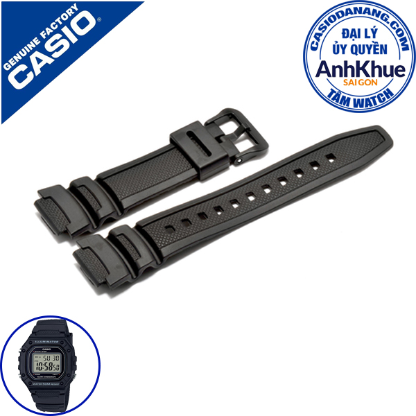 Dây đồng hồ nam casio standard chính hãng w-218h-1avdf