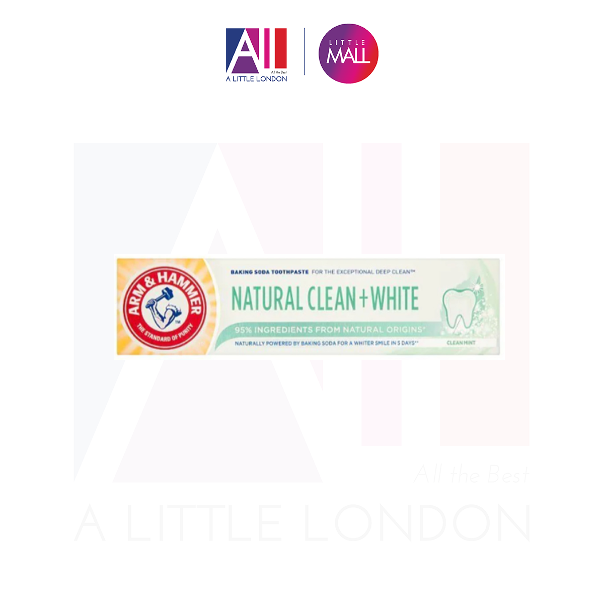 Kem đánh trắng răng Arm & Hammer Natural Clean + White 75ml (Bill Anh)