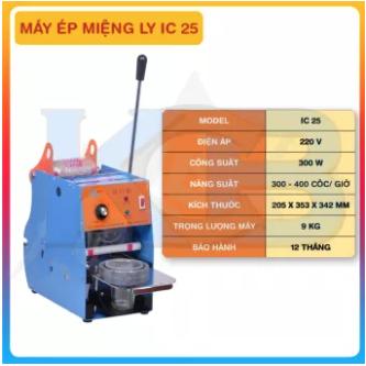 Máy ép miệng ly IC25 dập cốc 400ml-500ml